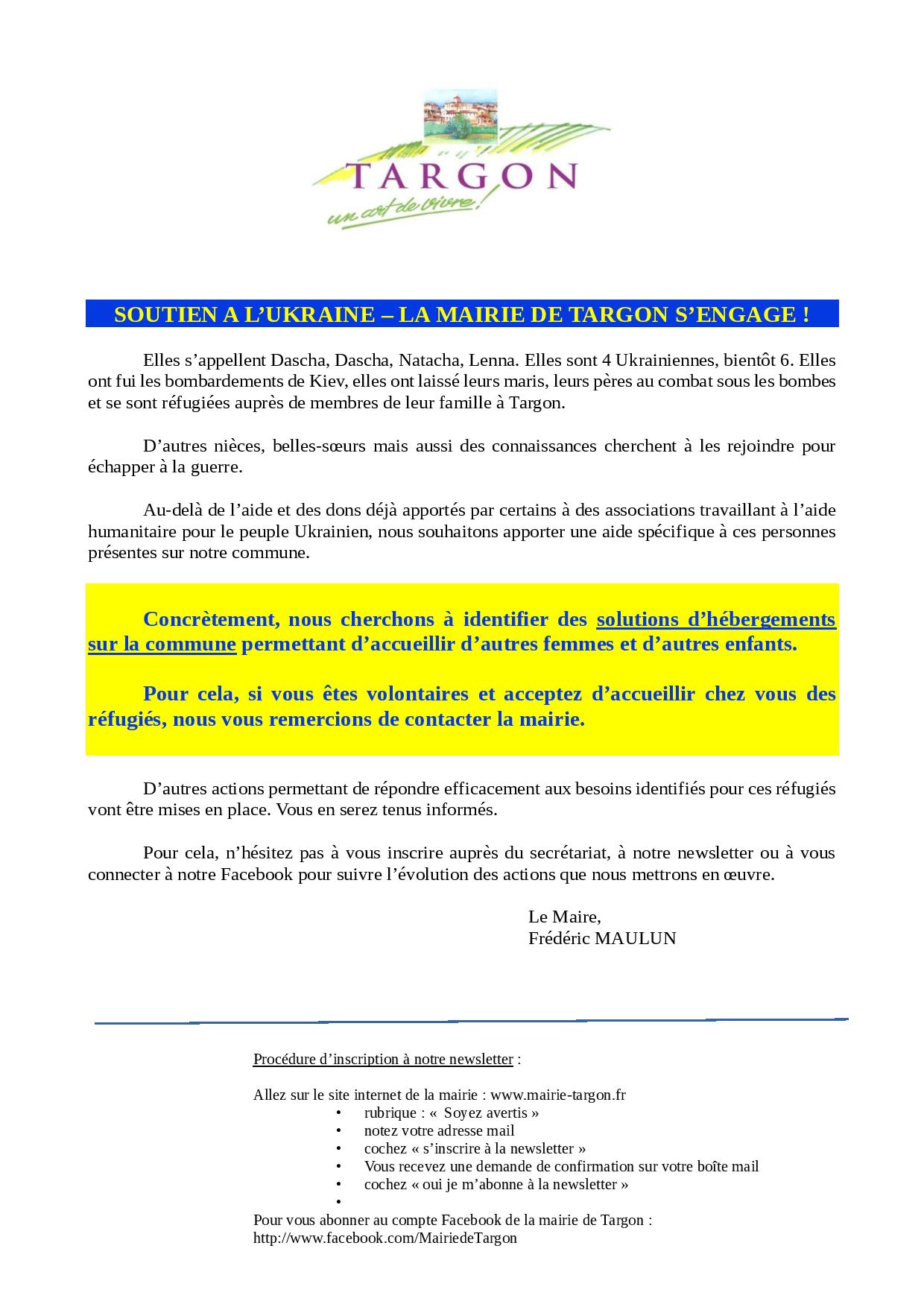 point rencontre jeunes targon
